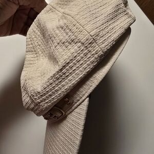 Textured Cream Cap with Buckle